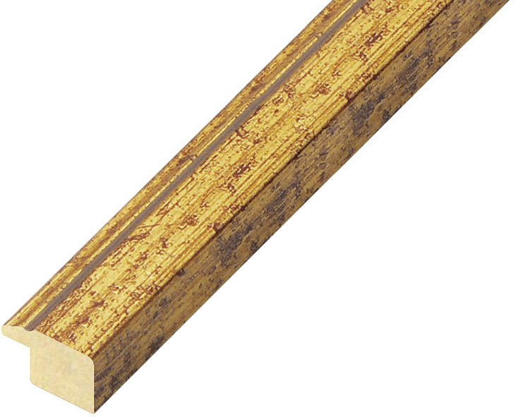 Asta pino giuntato - Larghezza 18mm Altezza 13 - Oro anticato - 116ORO