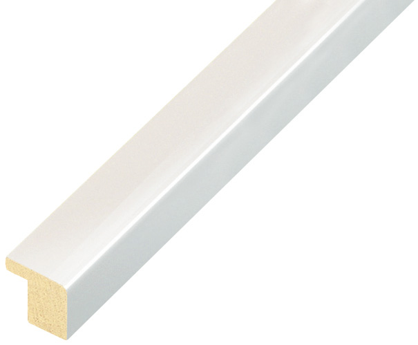 Asta ayous piatta - Larghezza 15mm Altezza 14 - Bianco lucido - 12BIANCO