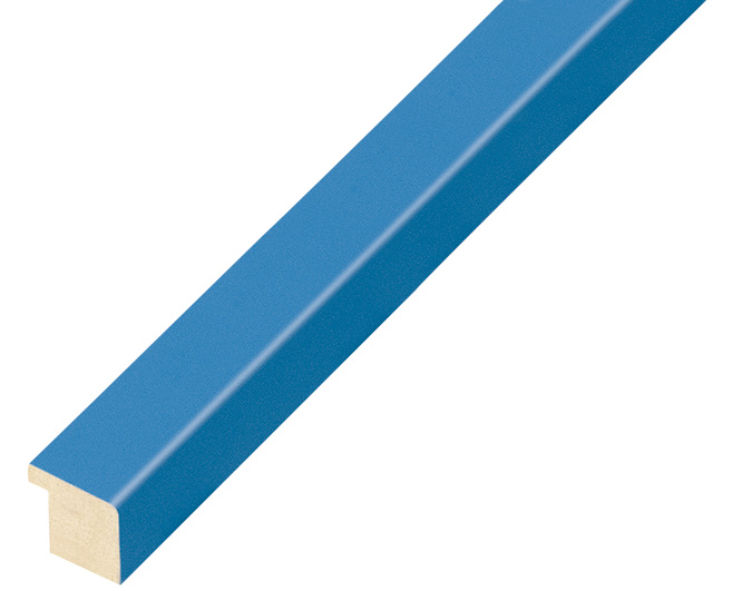 Asta in ayous piatta - Larghezza 15mm Altezza 14 - Azzurro - 15AZZ