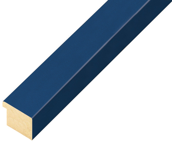 Asta in ayous piatta - Larghezza 20mm Altezza 14 - Blu - 21BLU