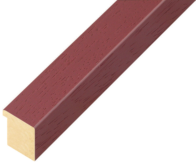 Asta in ayous piatta - Larghezza 20mm Altezza 20 - Lampone - 26LAMPONE