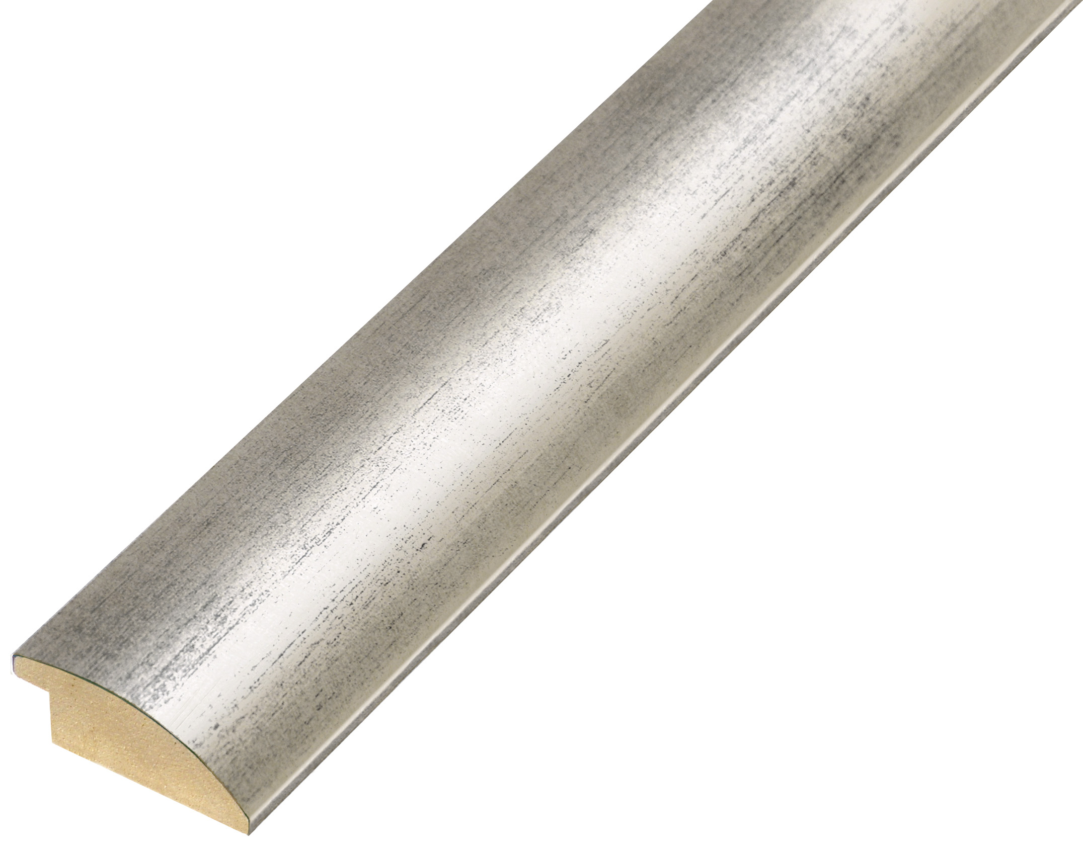 Asta pino giuntato - Larghezza 35mm Altezza 14 - Argento opaco - 335ARGENTO