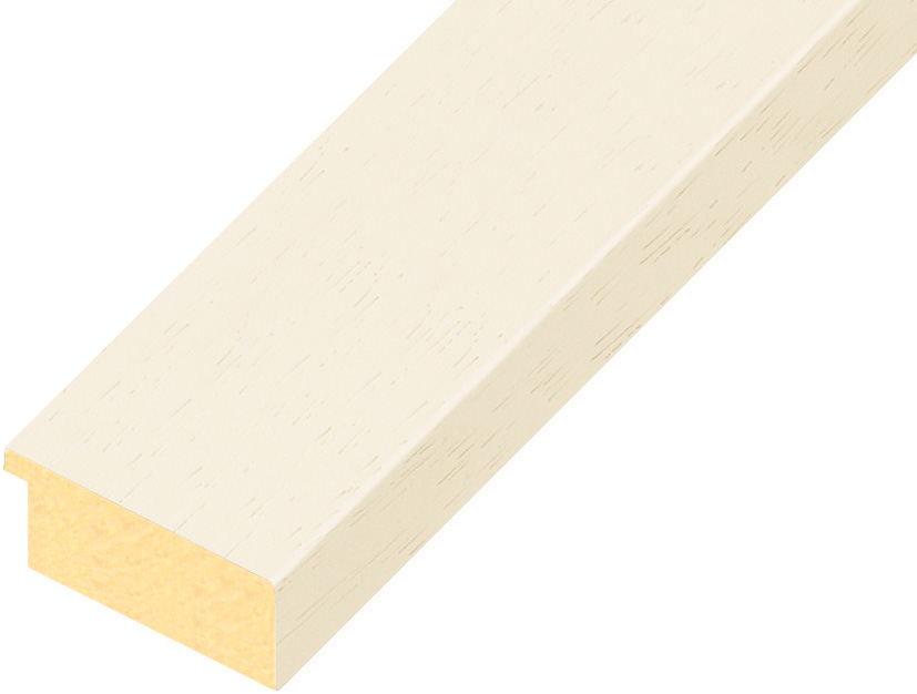Asta in ayous piatta - Larghezza 40mm Altezza 16 - Crema - 40CREMA