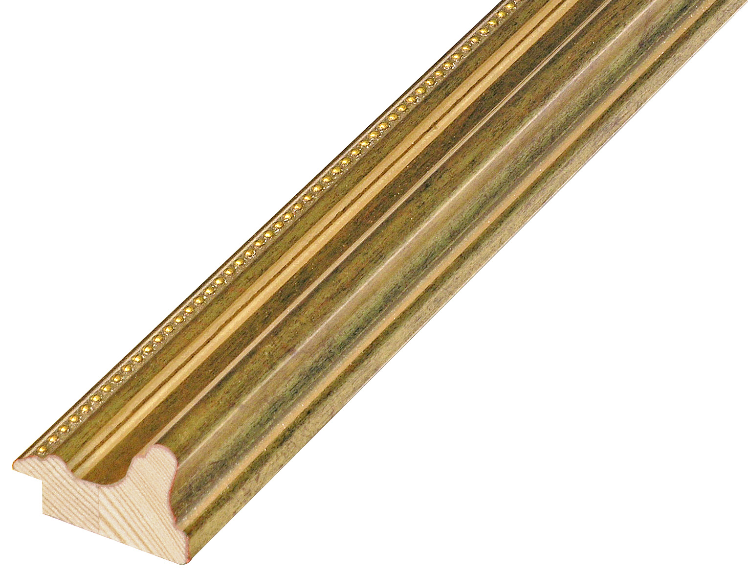 Asta pino giuntato - Larghezza 38cm Altezza 26 - Oro - 416ORO