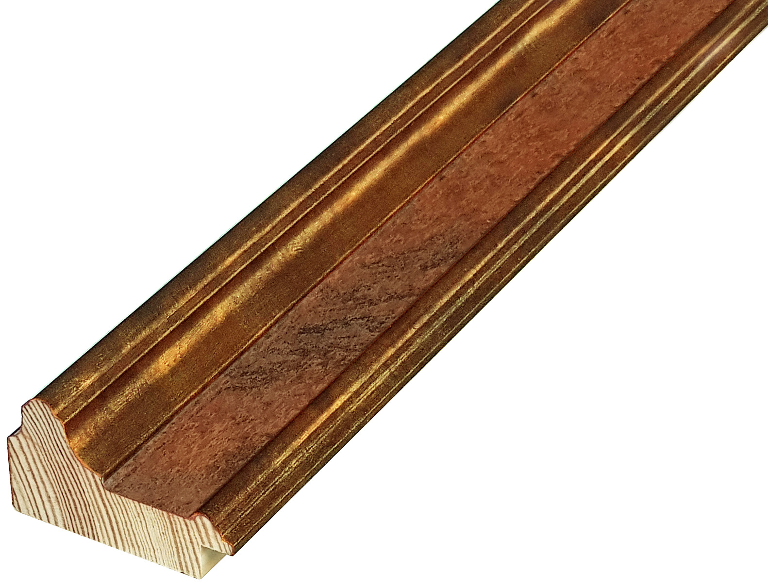 Asta pino giuntato - Larghezza 57mm Altezza 33 - Finitura Rame - 436RAME