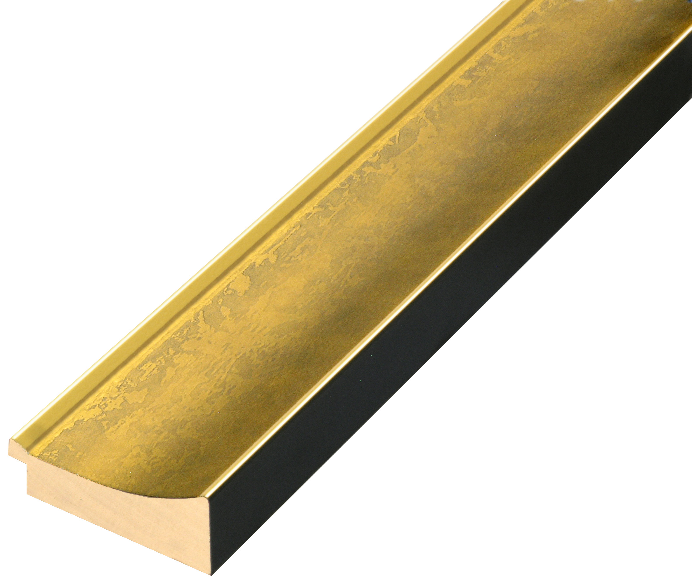 Asta in ayous - Larghezza 75mm Altezza 20 - Tonalità oro - 544ORO
