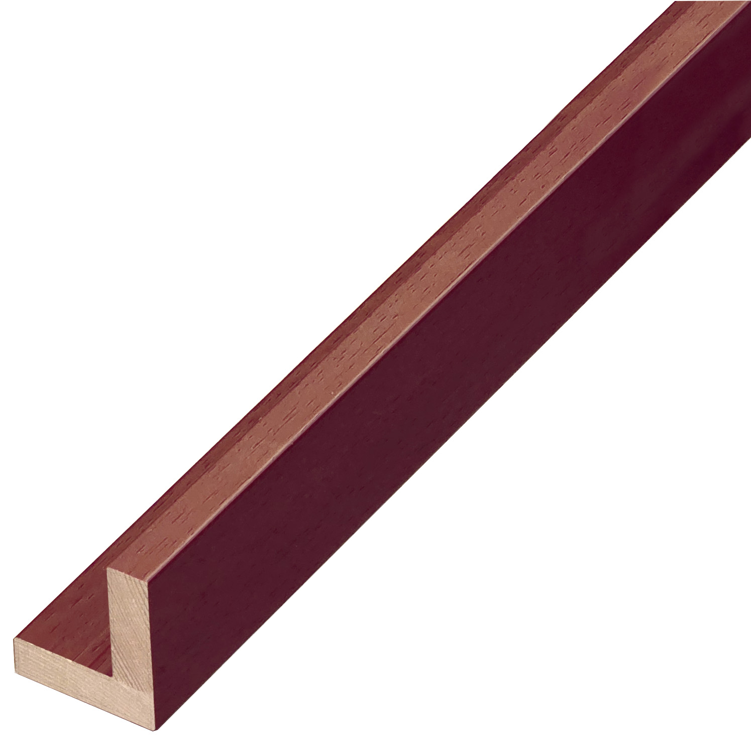 Asta a L - Pino giuntato - Larghezza 35mm Altezza 40 - Rosso - 594ROSSO