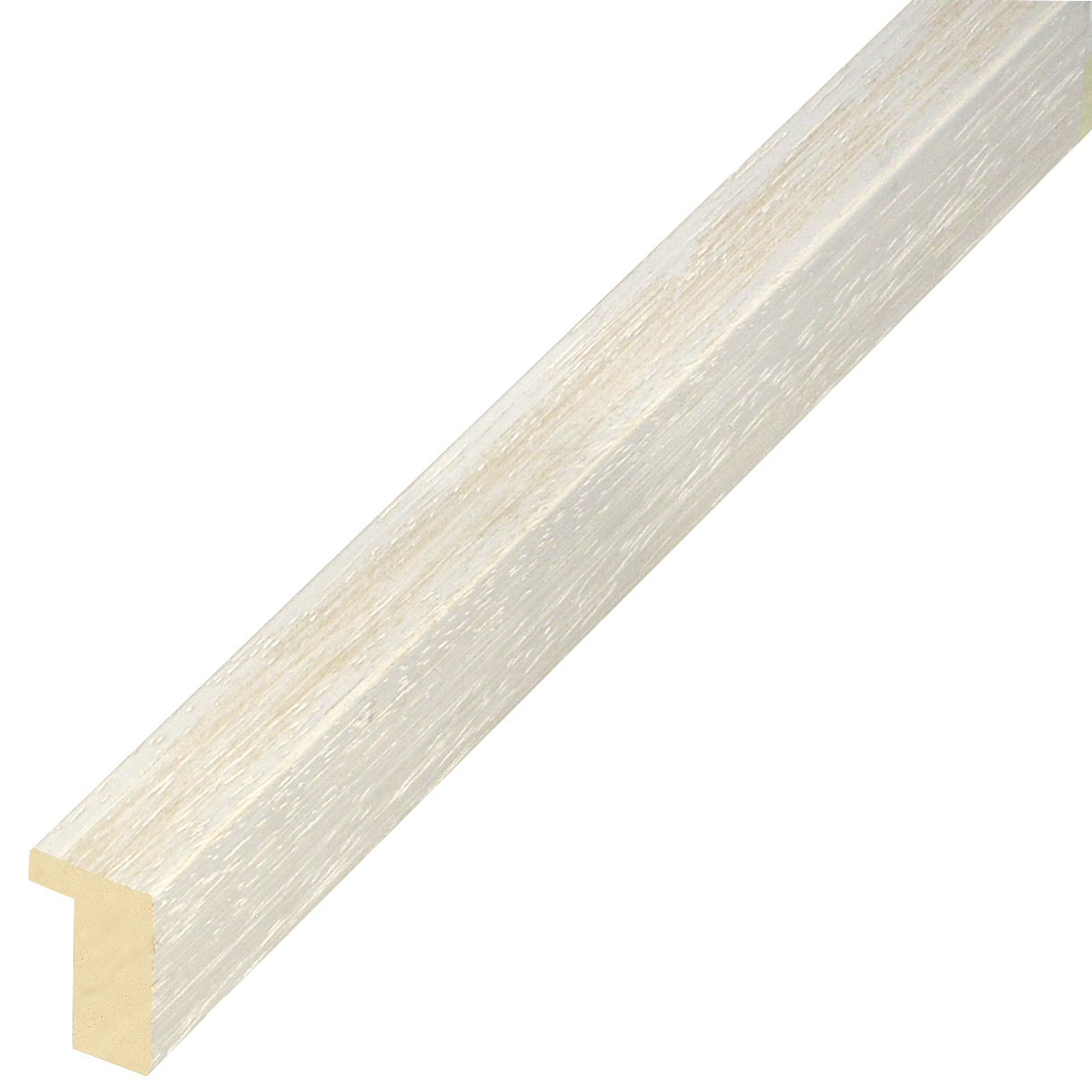 Asta in ayous - Larghezza 15mm Altezza 25 - Finitura crema - 606CREMA