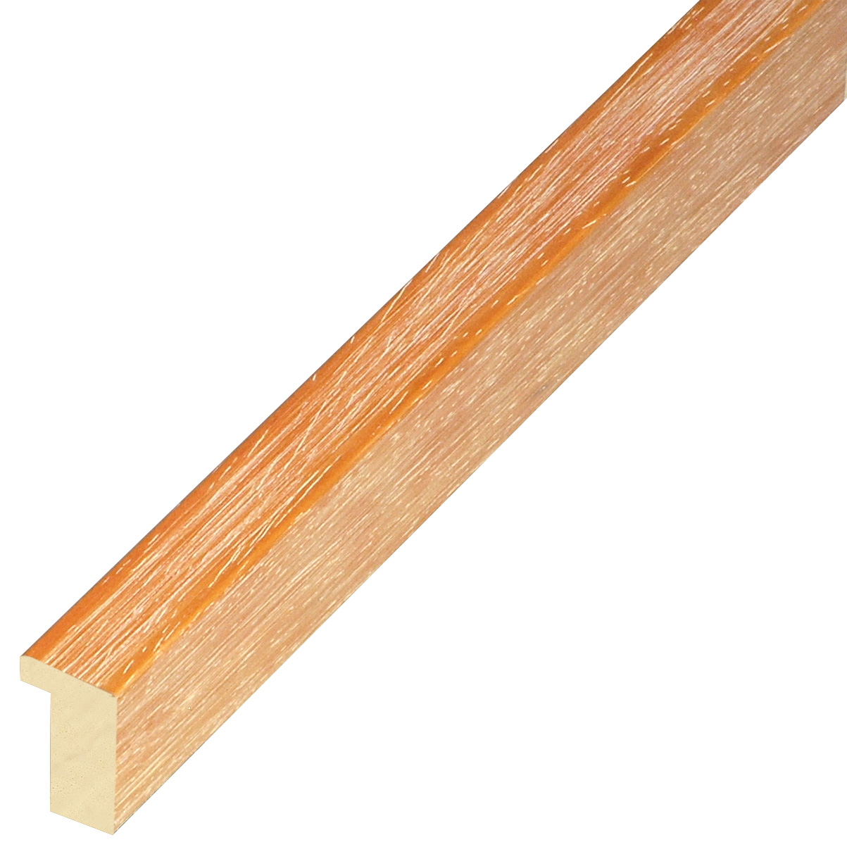 Asta in ayous - Larghezza 15mm Altezza 25 - Finitura arancio - 606SOLE