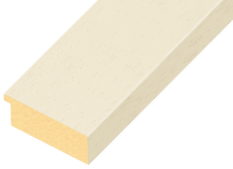 Asta in ayous piatta - Larghezza 58mm Altezza 20 - Crema - 60CREMA