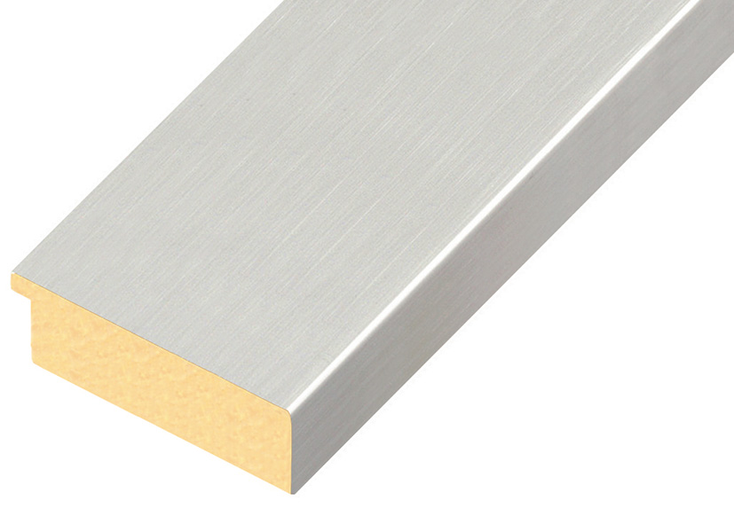 Asta in ayous piatta - Larghezza 68mm Altezza 20 - Argento - 70ARG