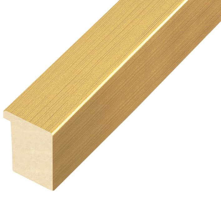 Asta in ayous piatta - Larghezza 30mm Altezza 32 - Oro - 730ORO