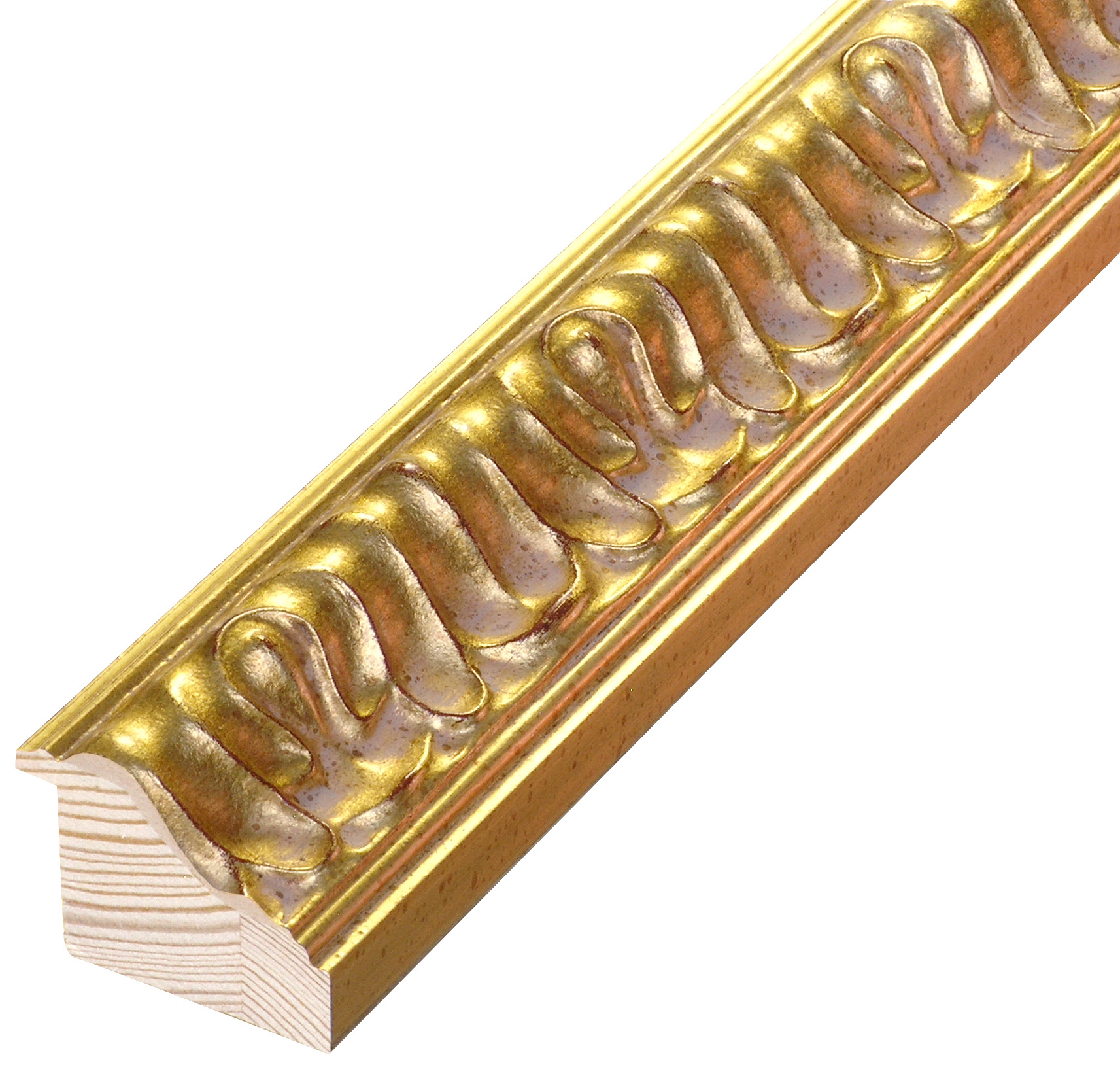 Asta pino giuntato - Larghezza 45mm Altezza 34 - Oro, decorazioni - 845ORO