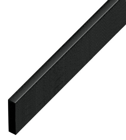 Distanziatore in plastica piatto mm 5x20 - Lunghezza mt 2 - Nero - P20NERO