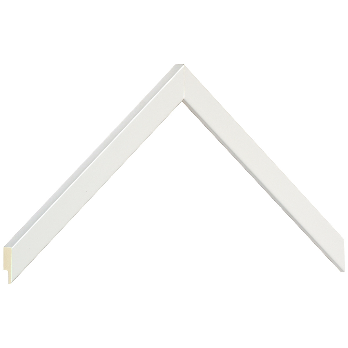 Asta ayous piatta - Larghezza 15mm Altezza 14 - Bianco lucido - Campione