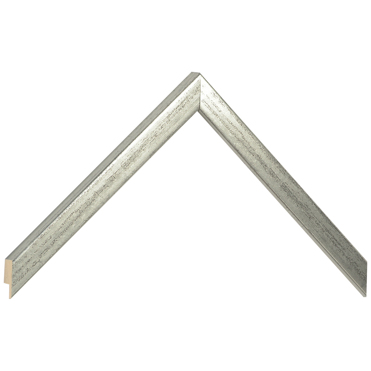 Asta in ayous piatta - Larghezza 15mm Altezza 14 - Argento vecchio - Campione