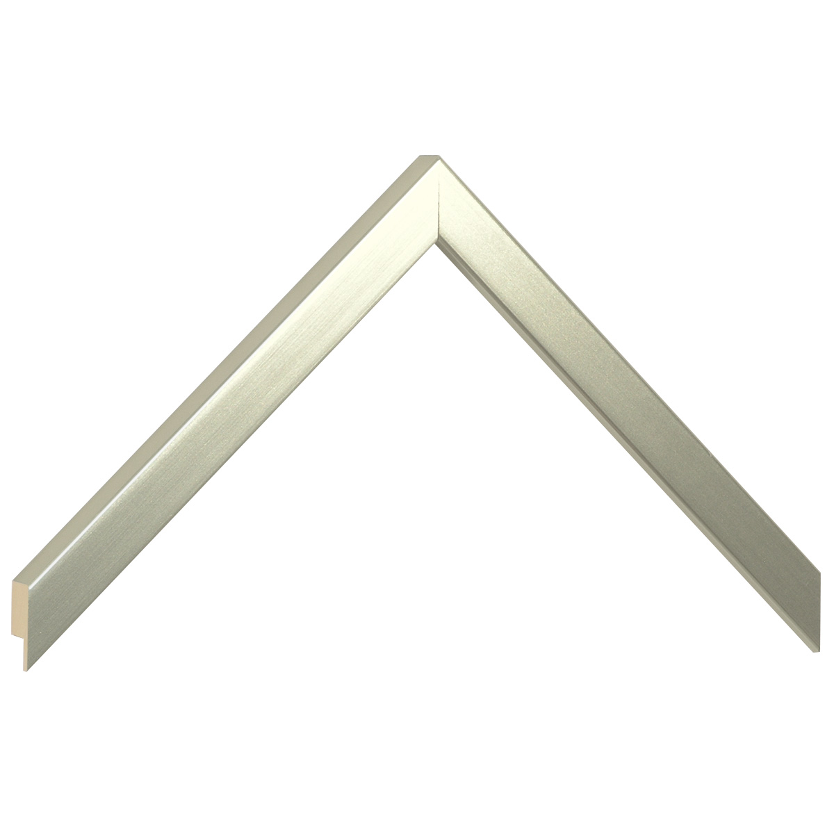 Asta in ayous piatta - Larghezza 15mm Altezza 14 - Platino - Campione