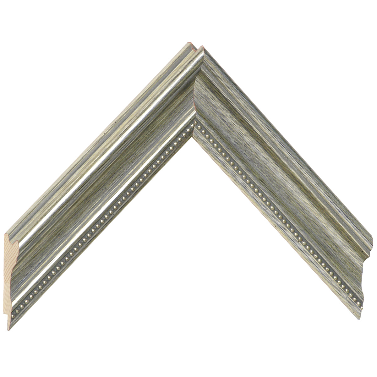 Asta pino giuntato - Larghezza 38cm Altezza 26 - Argento - Campione