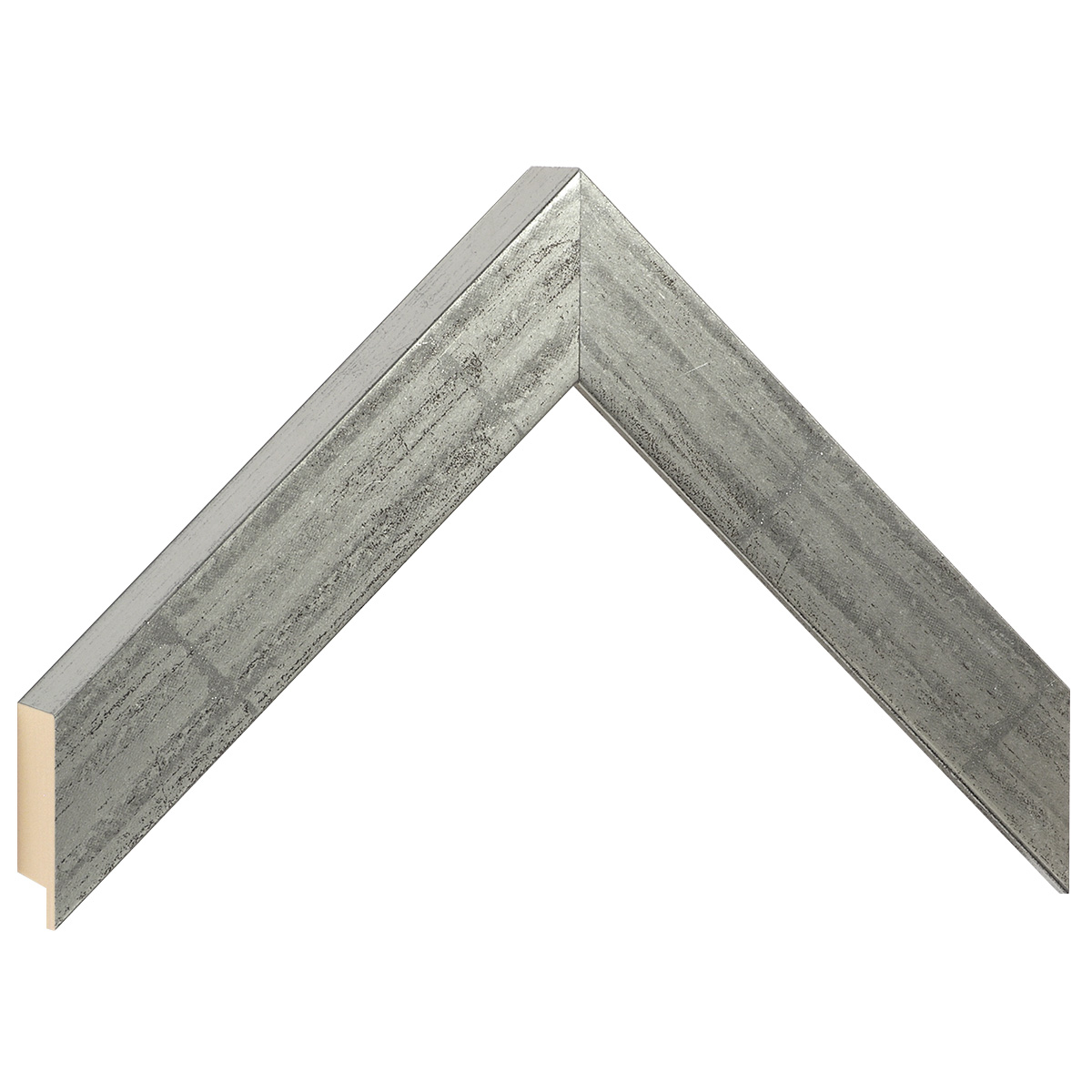 Asta in ayous piatta - Larghezza 30mm Altezza 32 - Argento vecchio - Campione