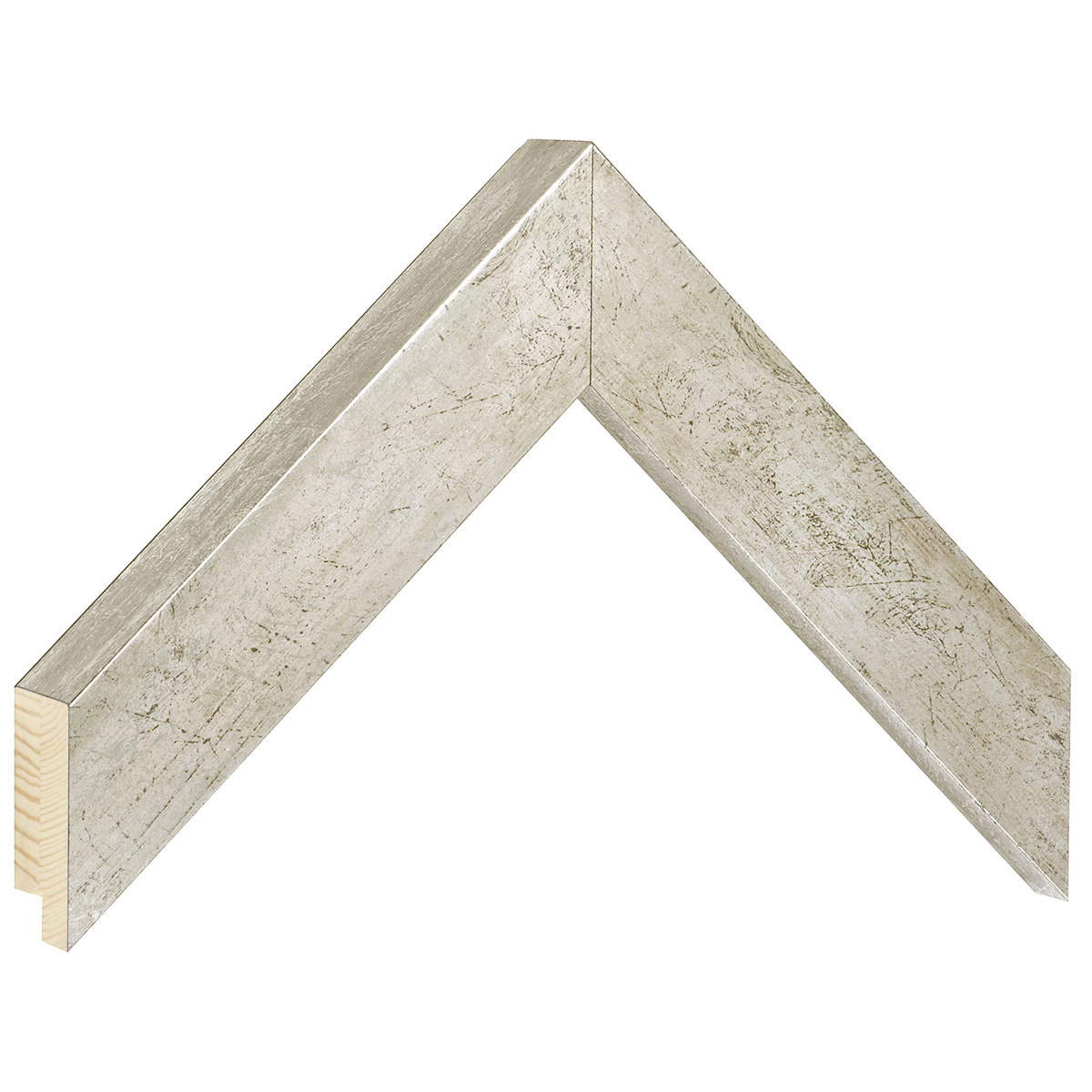 Asta pino giuntato - Larghezza 40mm Altezza 32 - Argento screziato - Campione