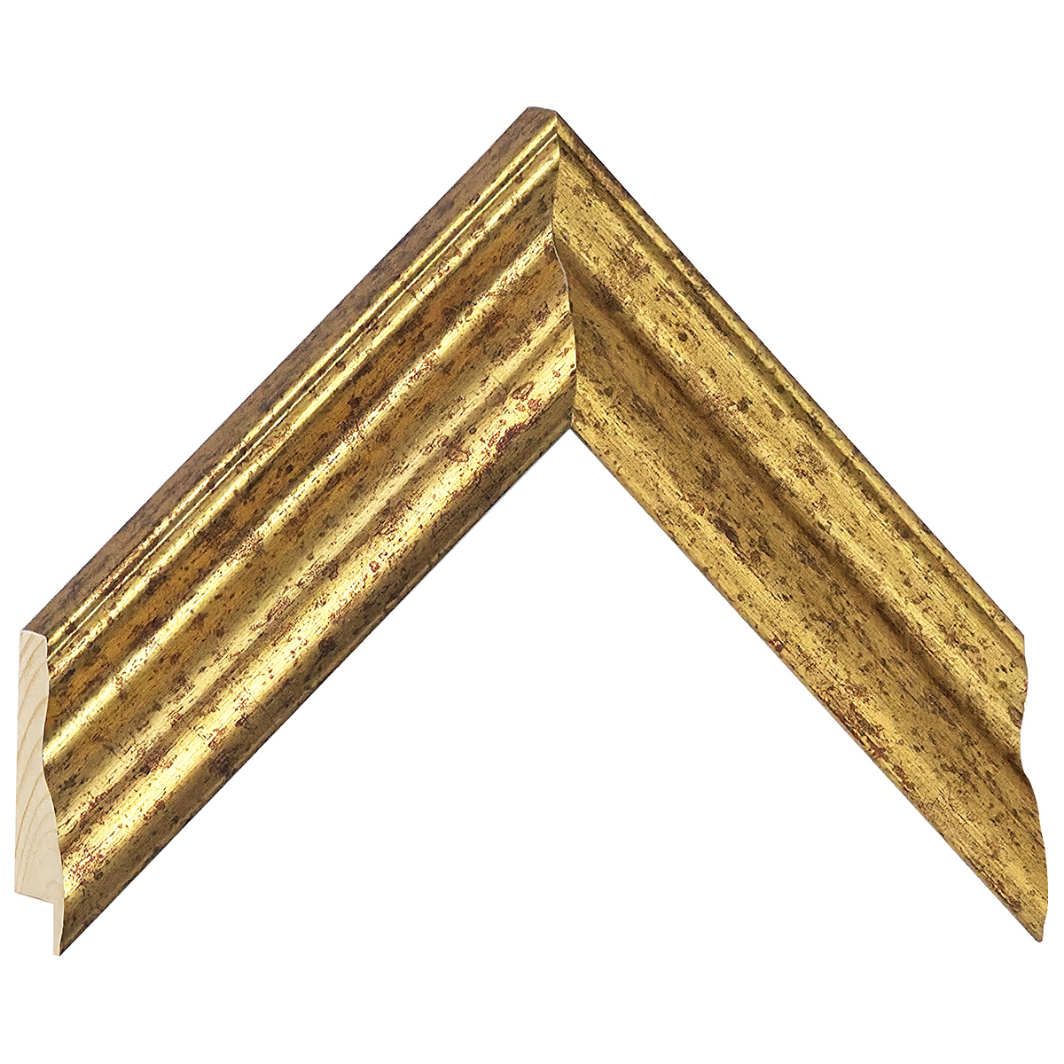 Asta pino giuntato - Larghezza 45mm Altezza 32 - Oro - Campione