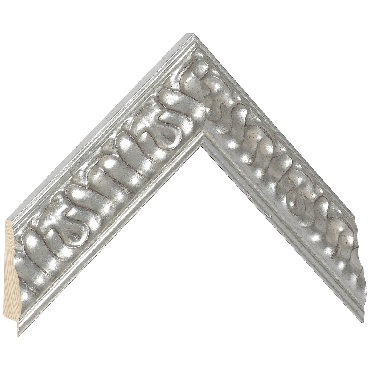 Asta pino giuntato - Larghezza 45mm Altezza 34 - Argento, decorazioni - Campione