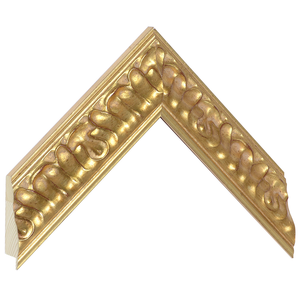 Asta pino giuntato - Larghezza 45mm Altezza 34 - Oro, decorazioni - Campione