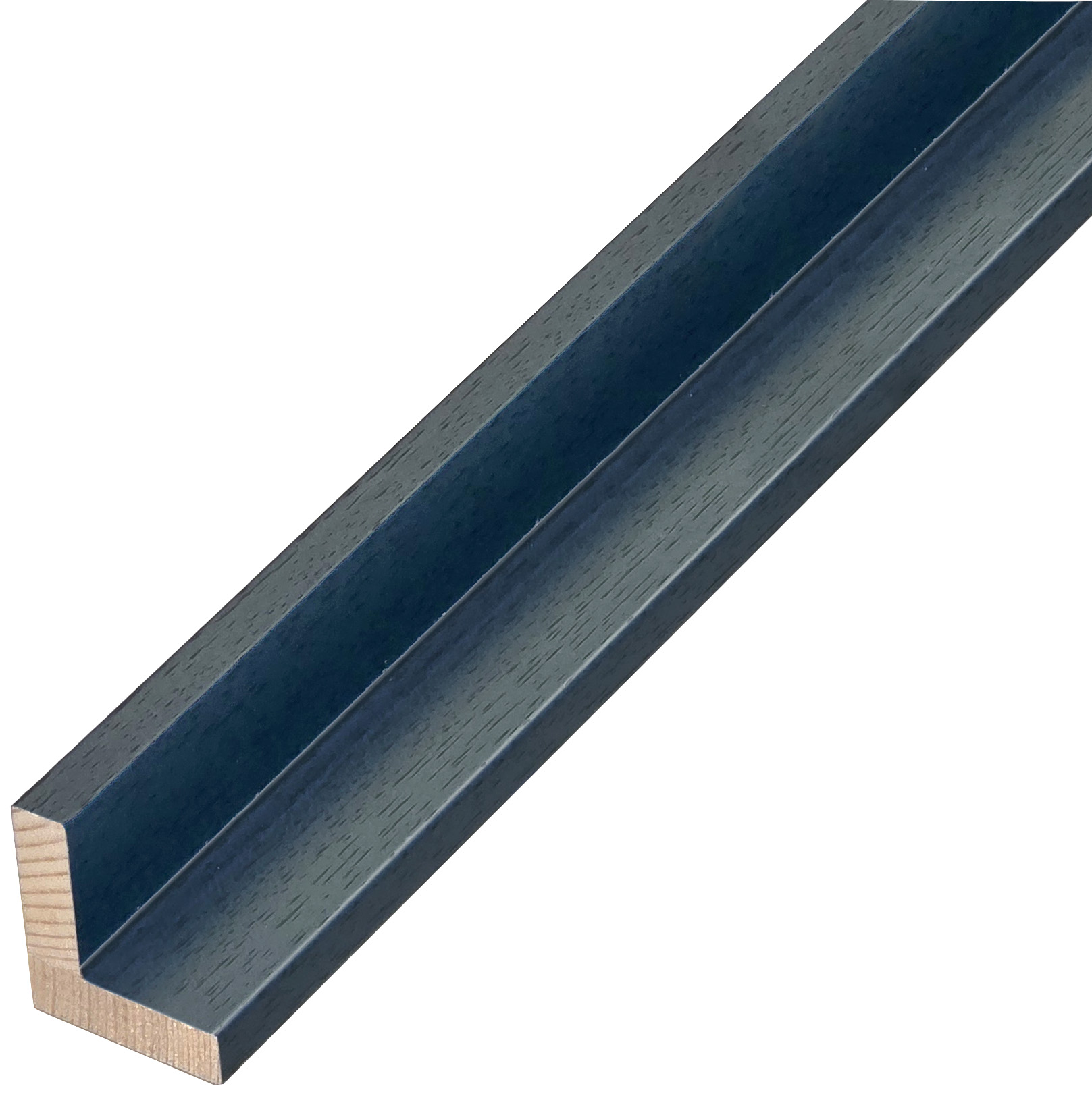 Asta a L - Pino giuntato - Larghezza 35mm Altezza 40 - Blu