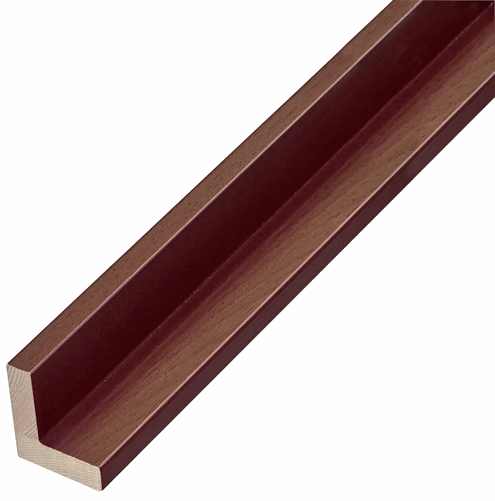 Asta a L - Pino giuntato - Larghezza 35mm Altezza 40 - Rosso