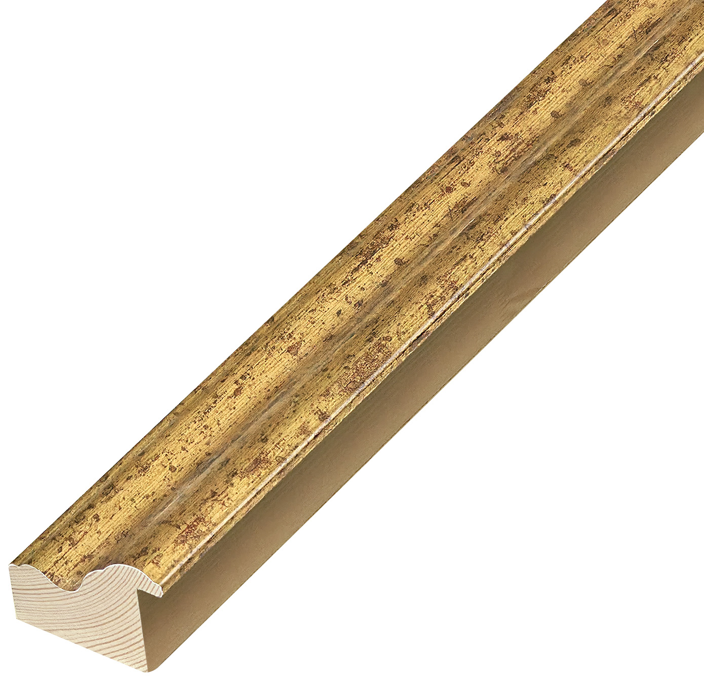 Asta pino giuntato - Larghezza 45mm Altezza 32 - Oro